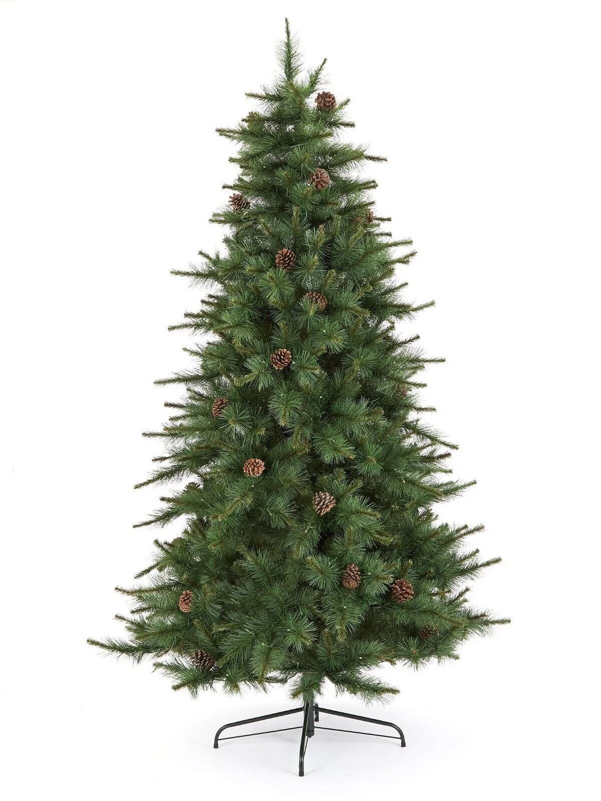 7ft (210 cm) Pre-lit Merrydown Christmas Tree Elegant and Lifelike Holiday Decor - Image 3