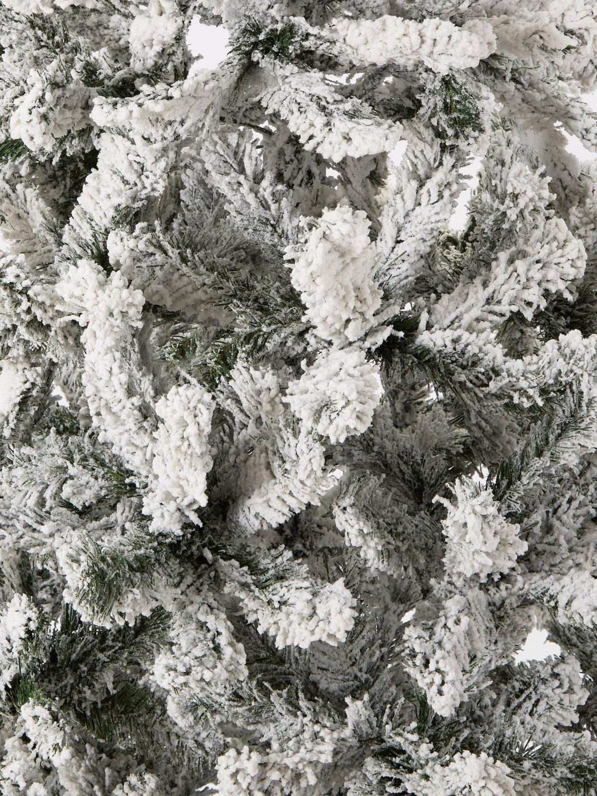 8ft Flocked Emperor Christmas Tree Snow Frosted 240cm with Stand - Image 3