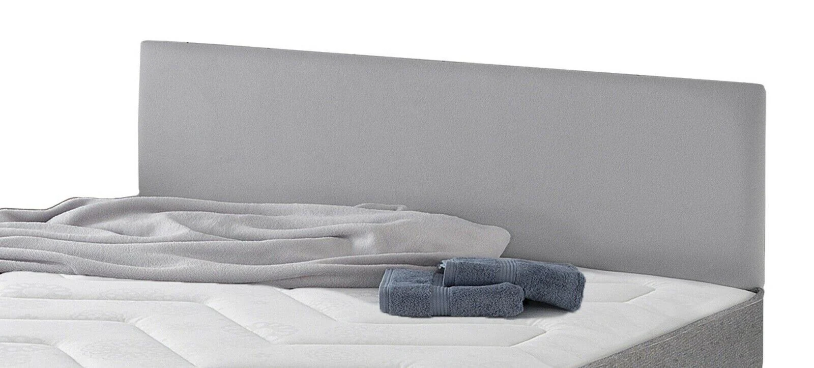 Airsprung Hollis Kingsize Headboard Grey Upholstered Stylish Bedroom Furniture
