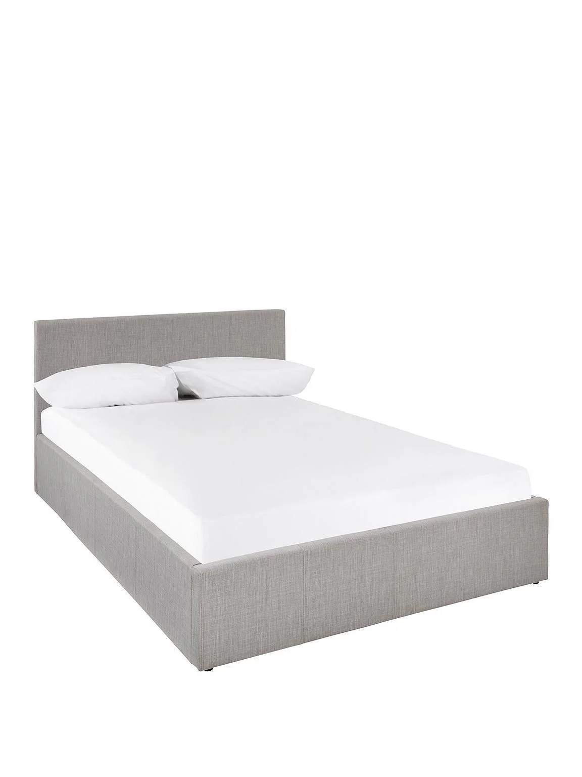 Alexis Ottoman Double Bed - Grey Spacious Stylish Bedroom Storage Solution - Image 2