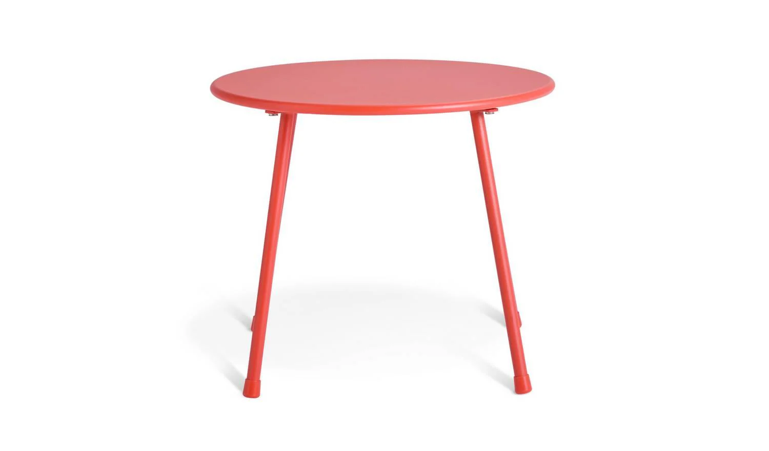 Annika 2 Seater Metal Garden Bistro Set Red With Table And Chairs - Image 3