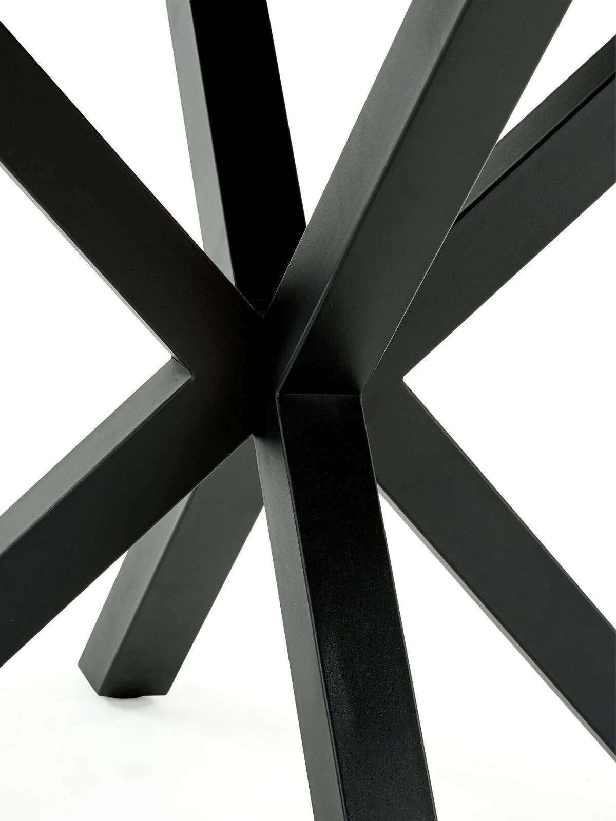 Arabella 120 cm Ceramic Round Dining Table Black & White FREE DELIVERY - Image 4