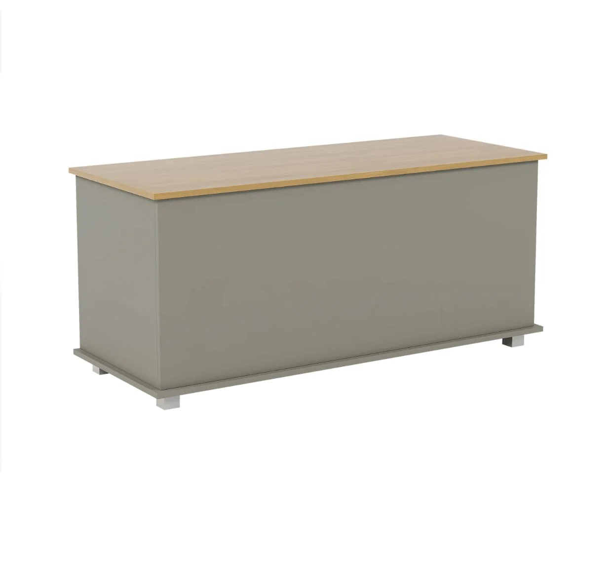 Arlington Storage Ottoman Grey Foot Stool Bench Seat Box Chest Lid UK - Image 2