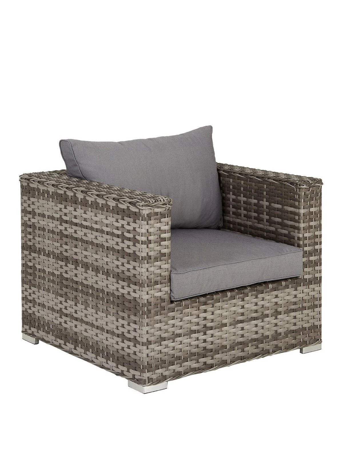 Aruba 6-Seater Corner Garden Sofa Set With Chair, Footstool, Adjustable Table - Image 3