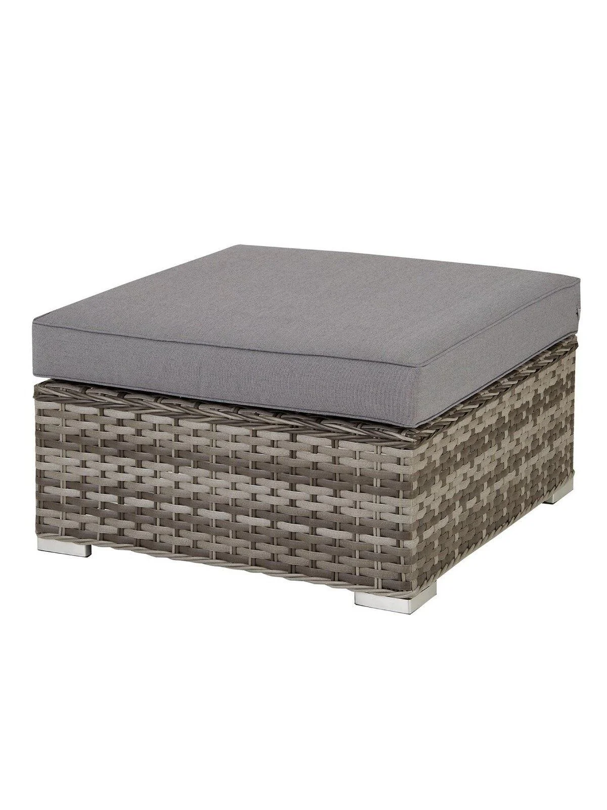 Aruba 6-Seater Corner Garden Sofa Set With Chair, Footstool, Adjustable Table - Image 5