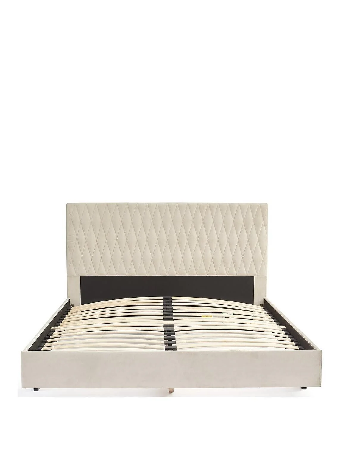 Ashton Fabric Kingsize Bed Frame Light Grey Stylish and Modern Bed Solution - Image 2