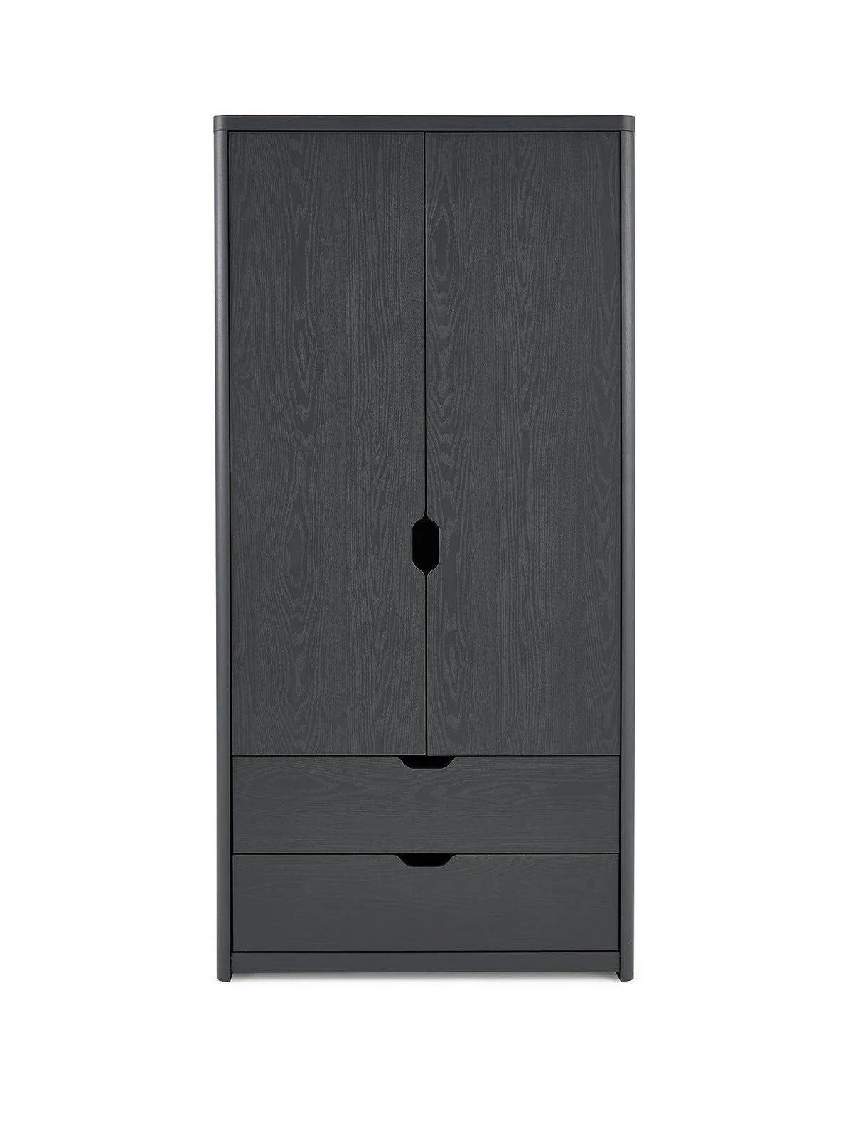 Aspen 2 Door 2 Drawer Wardrobe Dark Grey Oak | Kids & Teen Storage - Image 2