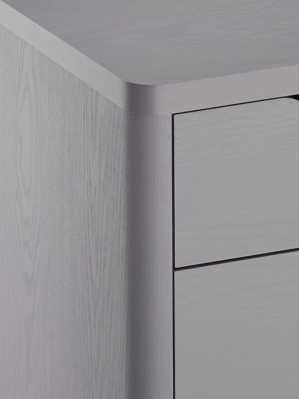 Aspen 3 Piece Bedroom Set & Wardrobe & 4+2 Chest & Bedside Table Grey Oak Eff - Image 5