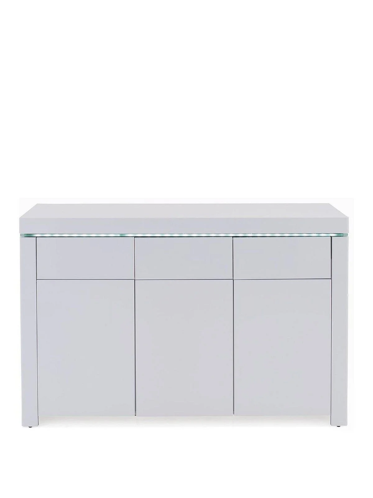 Atlantic Large Gloss Sideboard with LED Light Modern Storage - Image 2