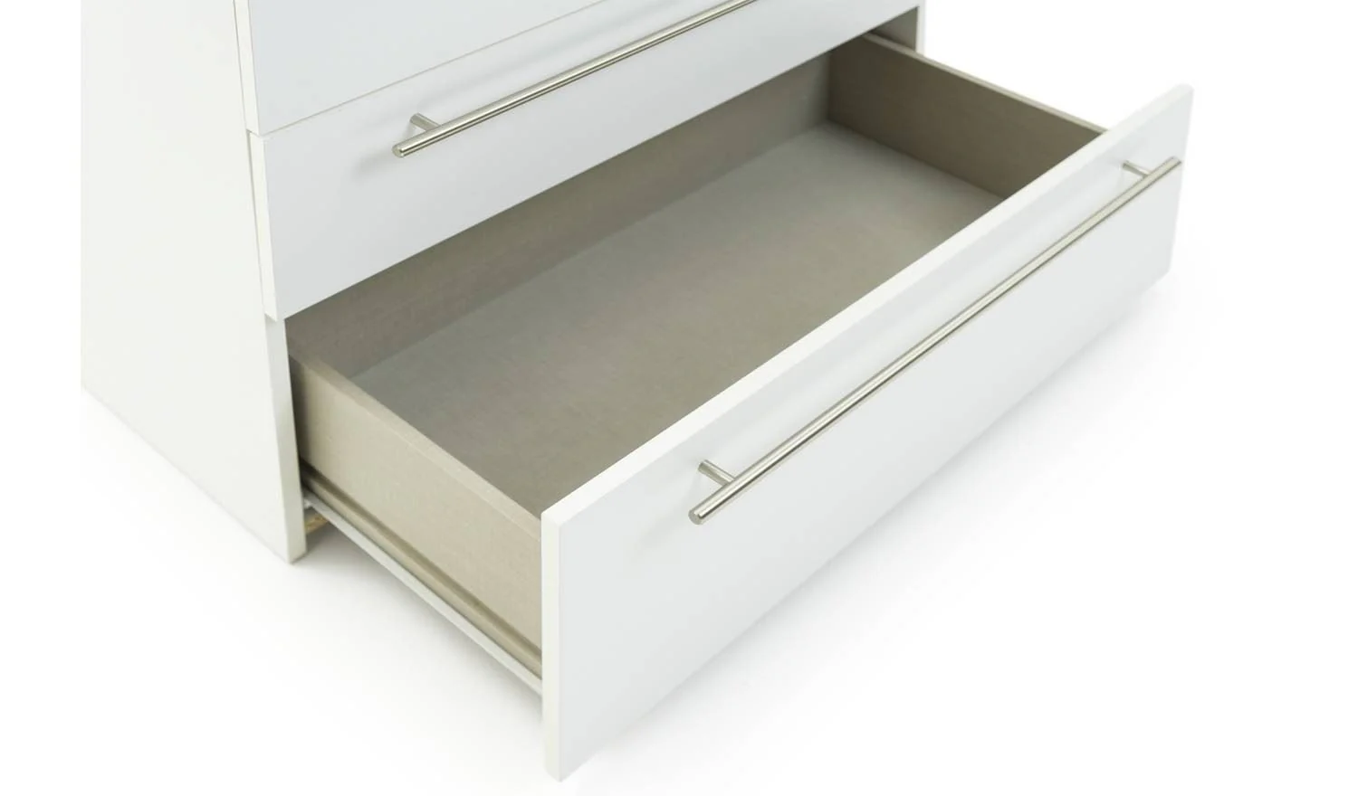 Atlas 4 Drawer Chest White For Bedroom Hallway Living Room Storage - Image 5