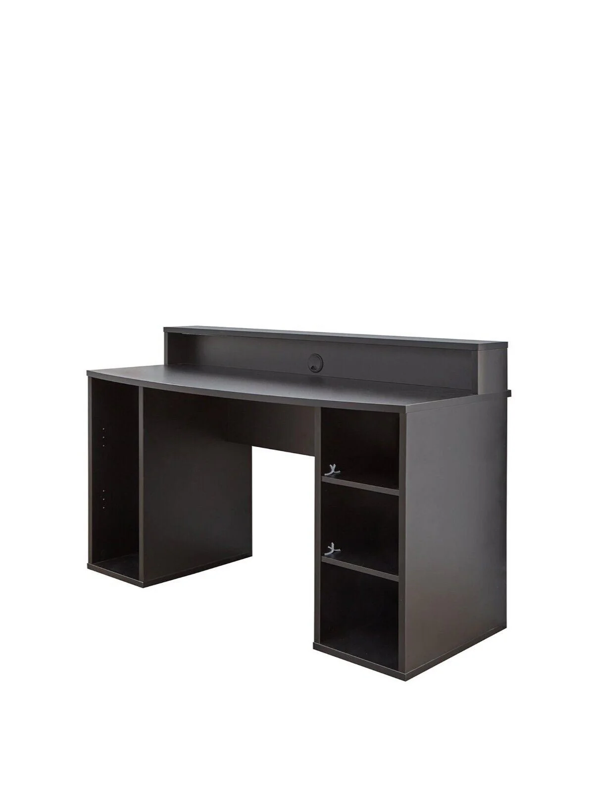 Ayo Compact Gaming Desk with Colour Changing LEDs Black Modern and Functional - Image 3