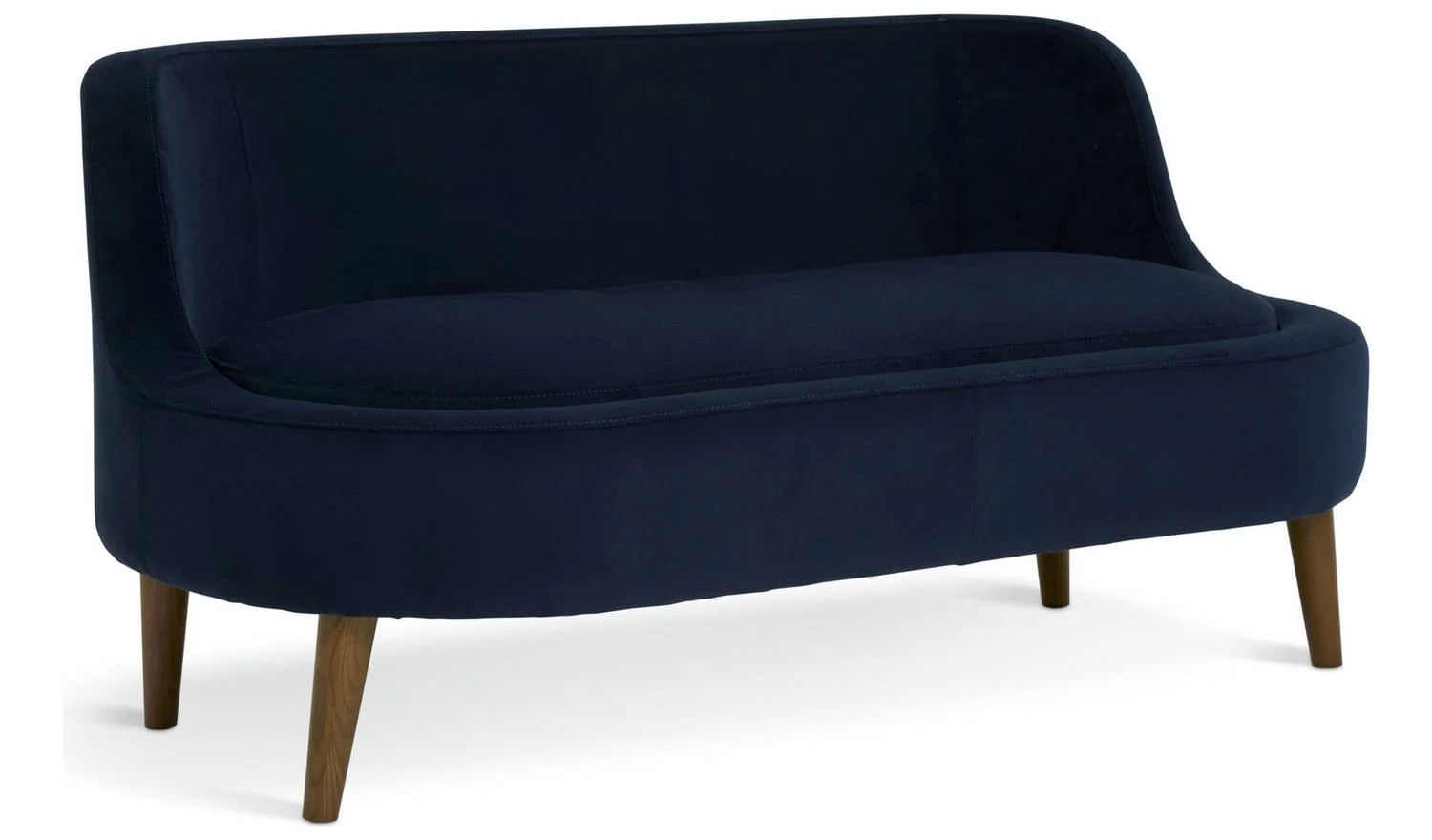 Beckett Fabric 2 Seater Sofa - Navy - Image 3