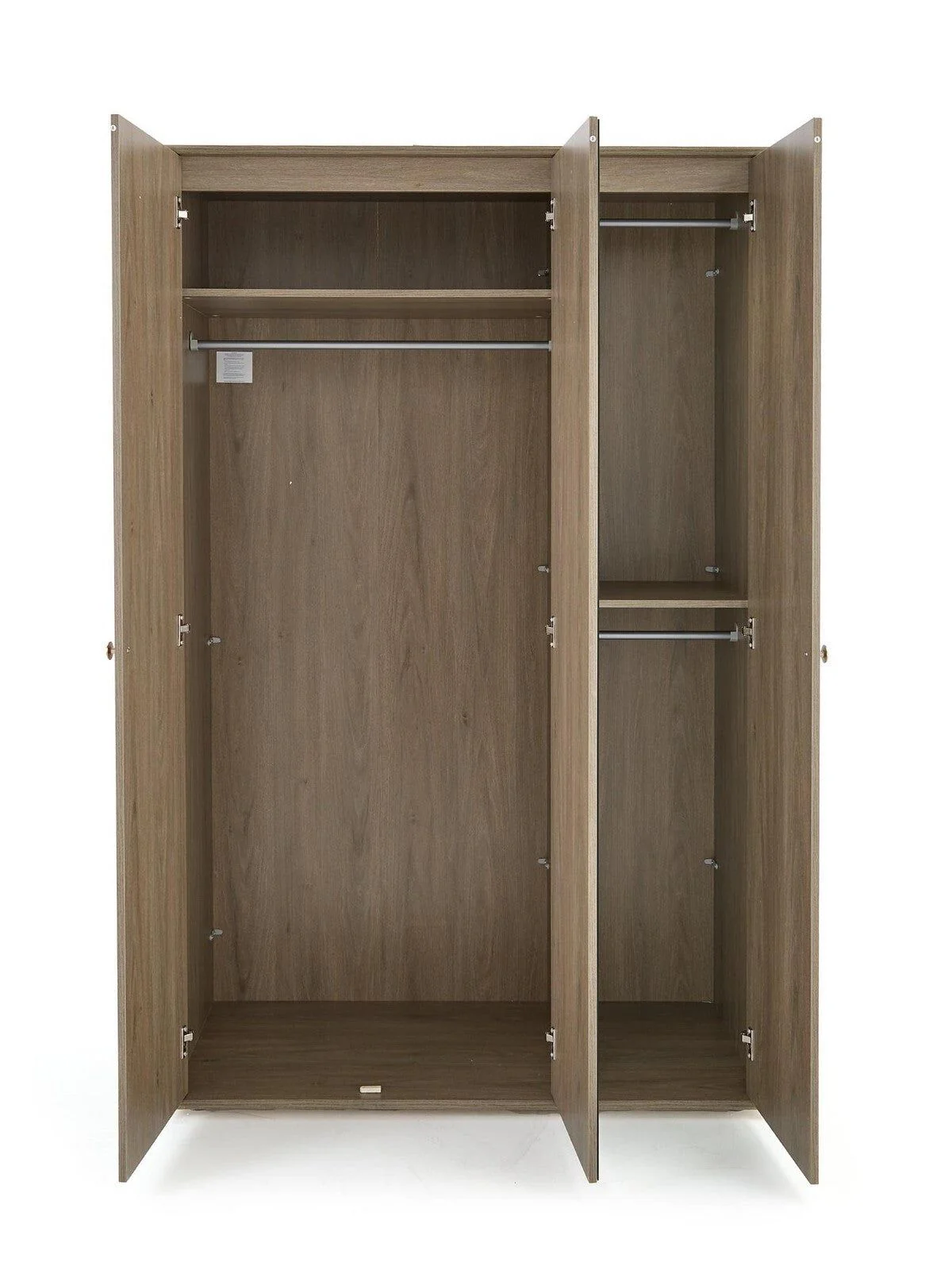 Bennett 3 Door Mirrored Wardrobe in Dark Oak Effect Free Delivery - Image 5