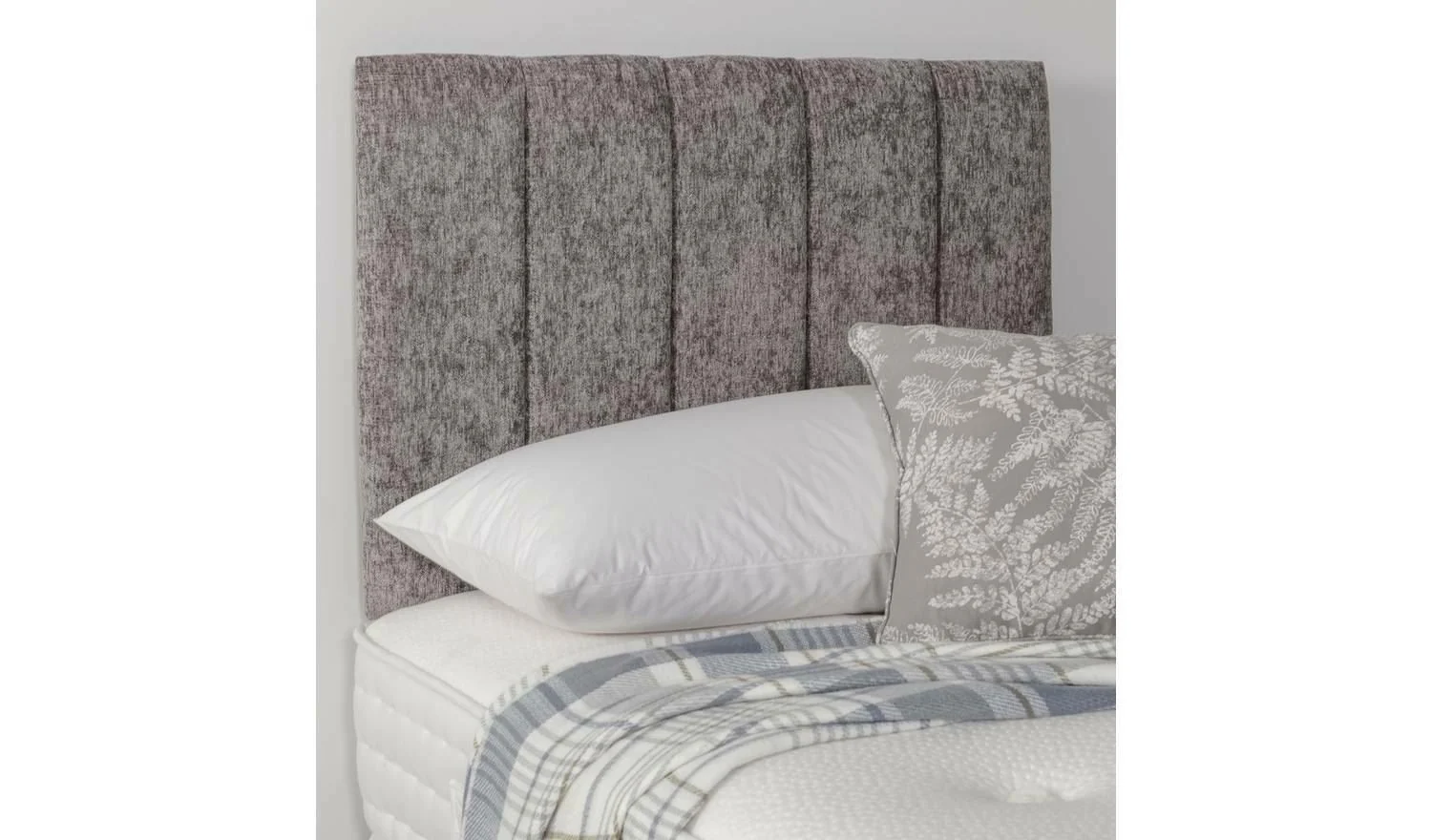 Bircham Single Headboard Grey Modern Upholstered Bedroom Decor Accent - Image 2
