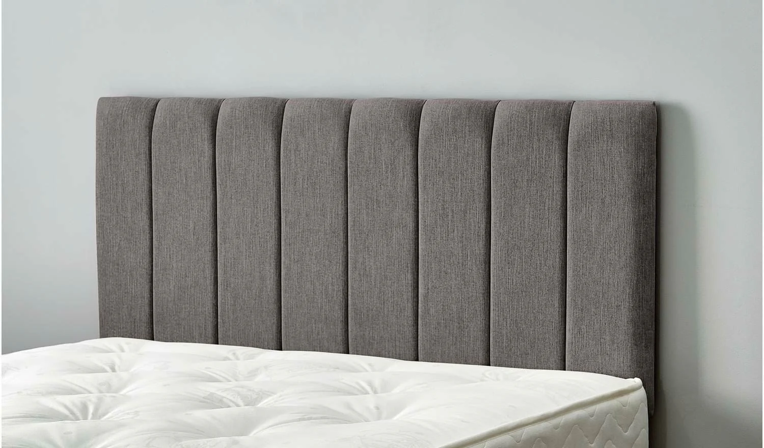 Bircham Small Double Headboard Grey Modern Upholstered Bedroom Decor Accent - Image 2