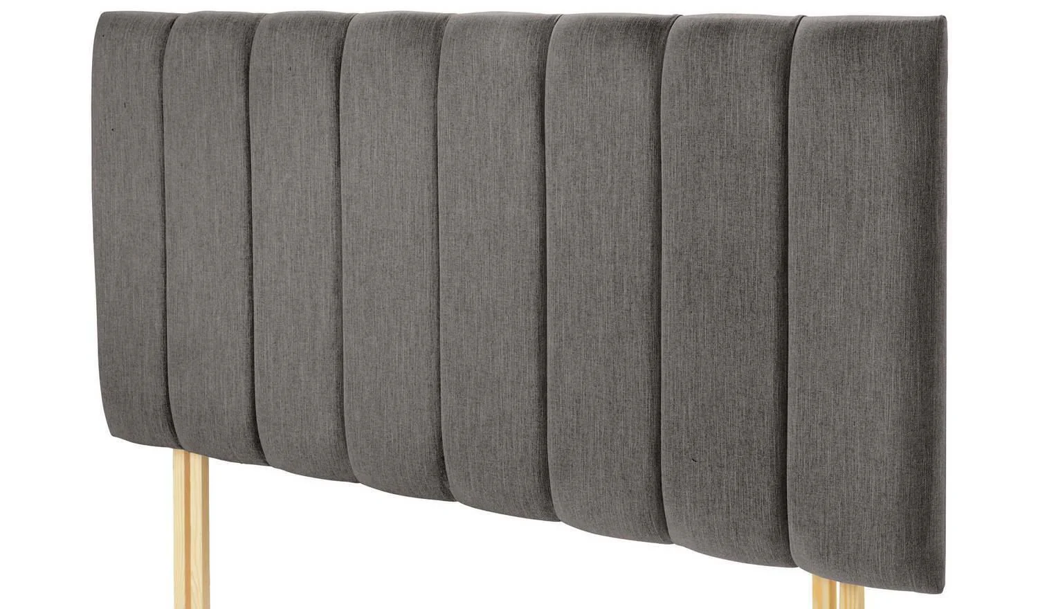 Bircham Small Double Headboard Grey Modern Upholstered Bedroom Decor Accent - Image 3