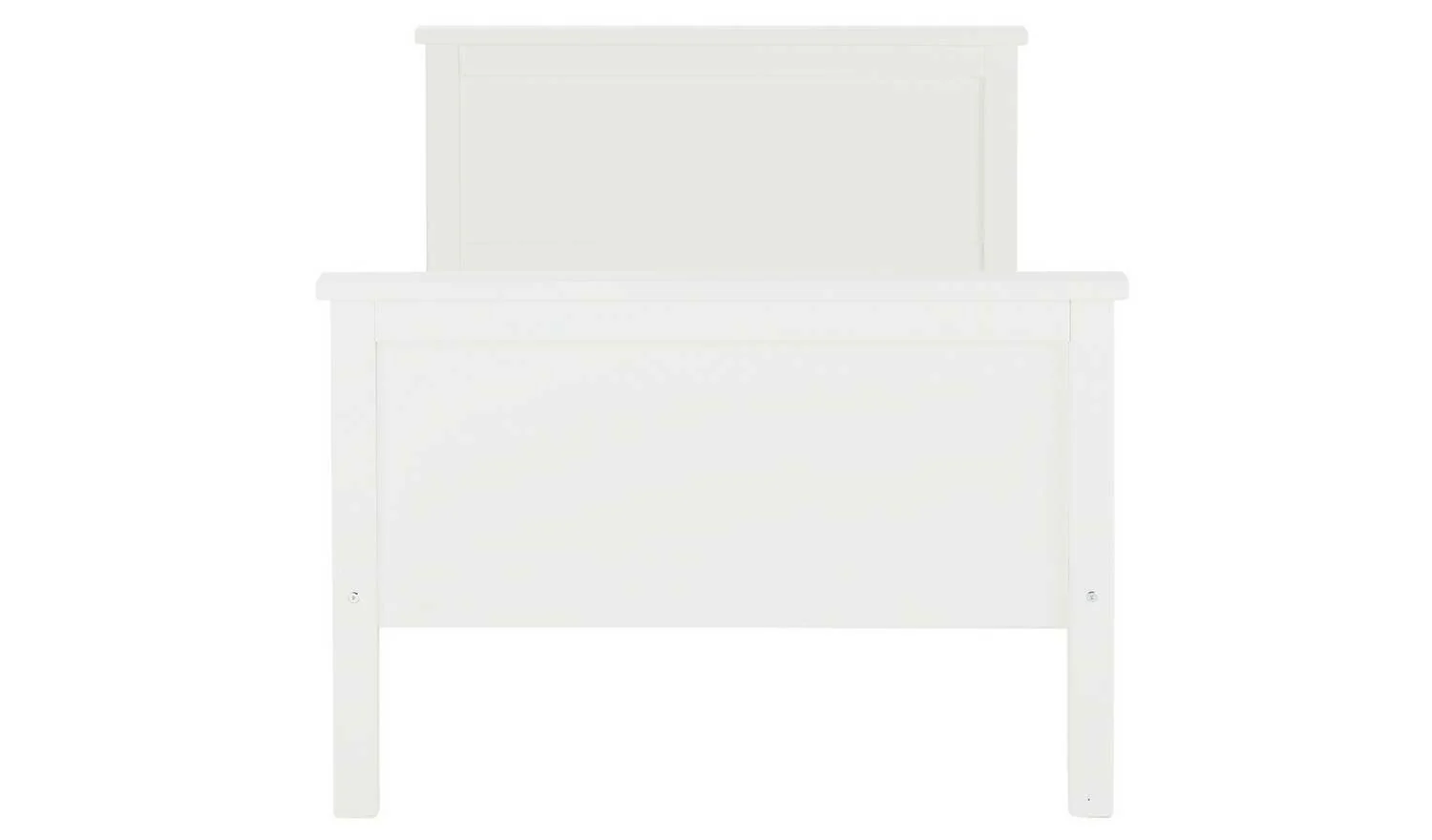 Brooklyn Single Bed White Sturdy and Modern Bedroom Furniture for Kids - Image 3
