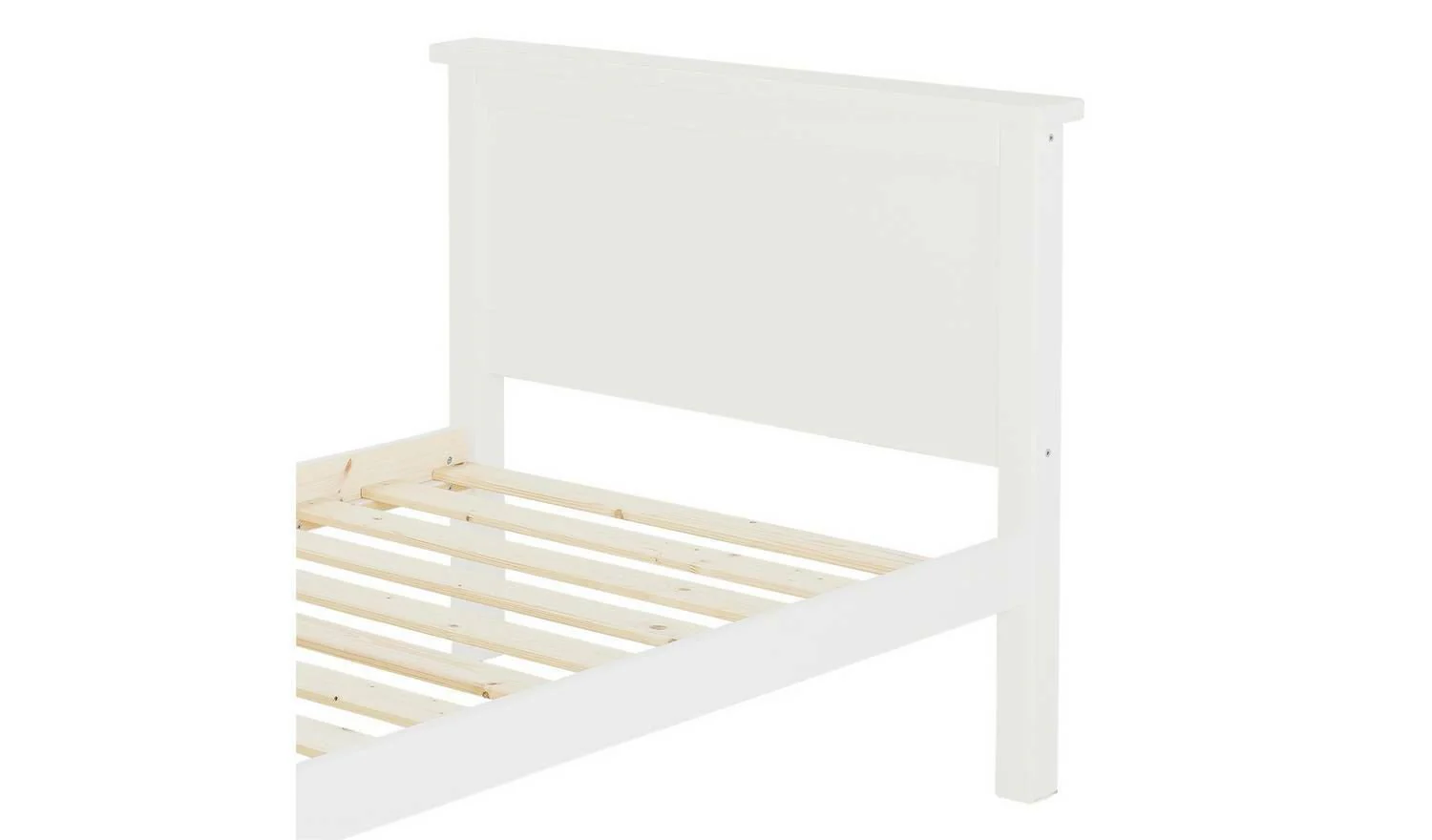 Brooklyn Single Bed White Sturdy and Modern Bedroom Furniture for Kids - Image 4