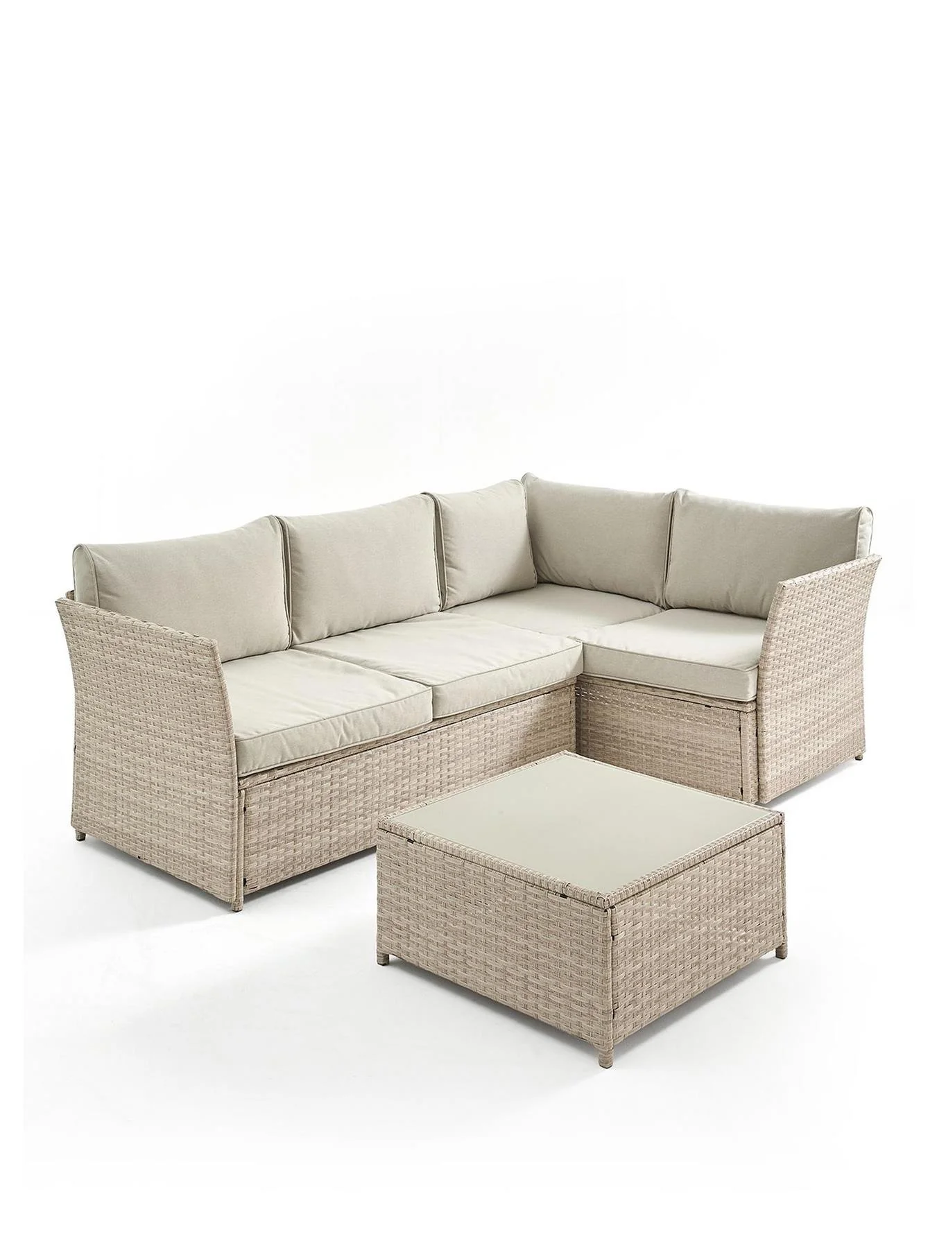 Calgary Corner Sofa Set Patio Garden Lounge Furniture UK - Image 2