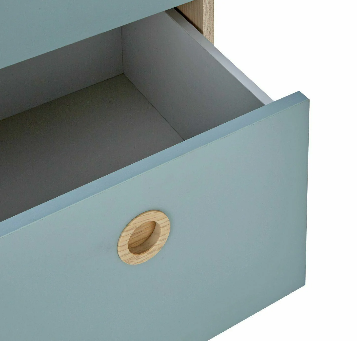 Camden 2 Drawer Bedside Table Blue Acacia Modern and Functional Bedroom Decor - Image 3