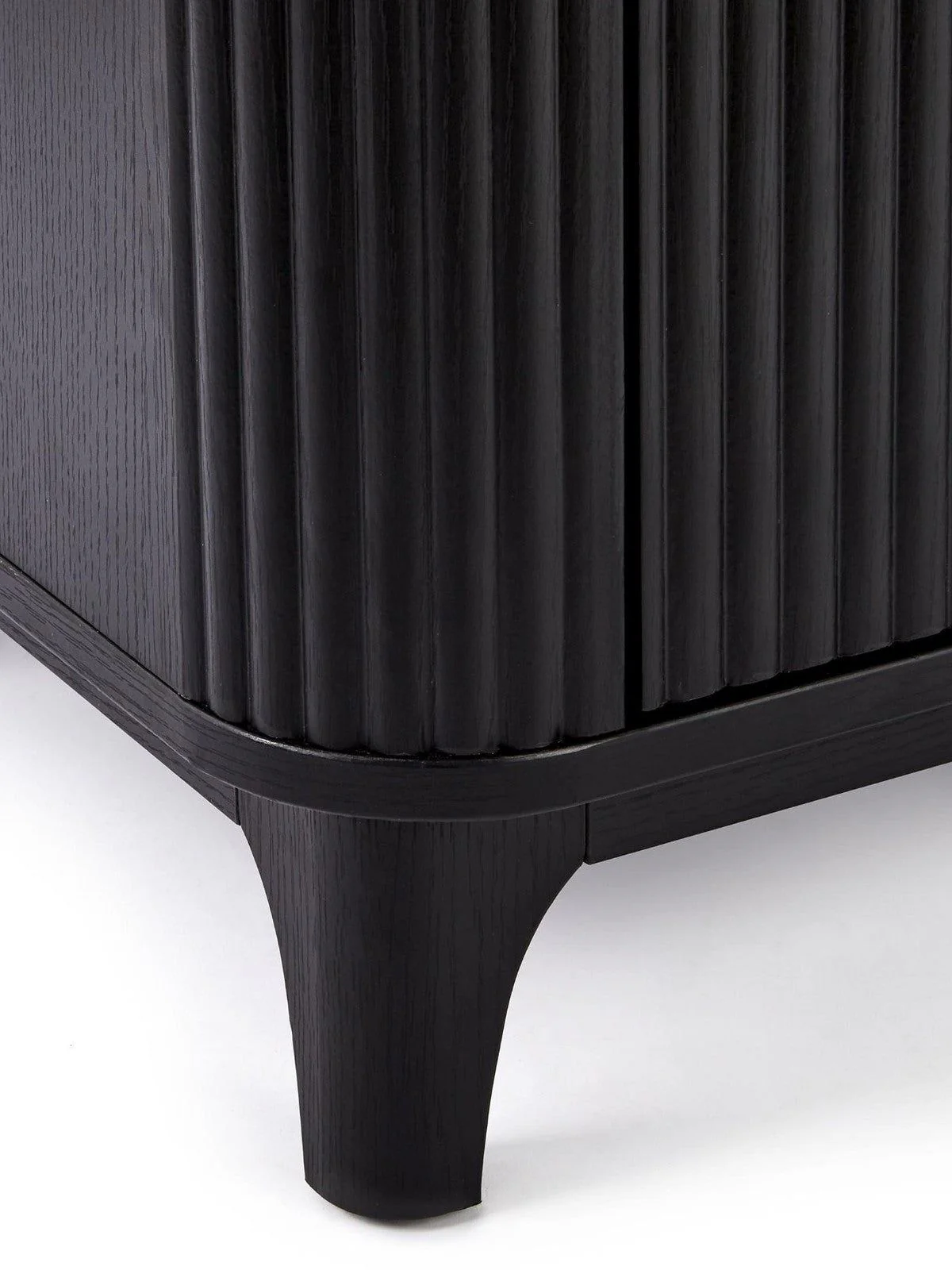 Carina TV Unit Black | Fits up to 50 inch TV | Ribbed Design | Media Stand - Image 5