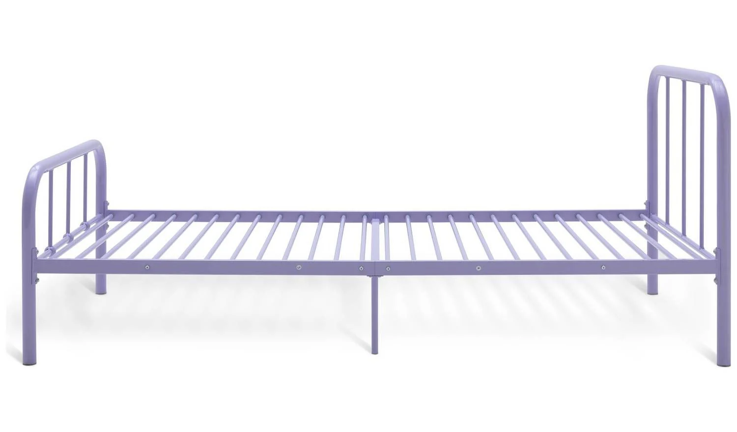 Charlie Single Metal Bed Frame Lilac For Girls Childrens Room - Image 4