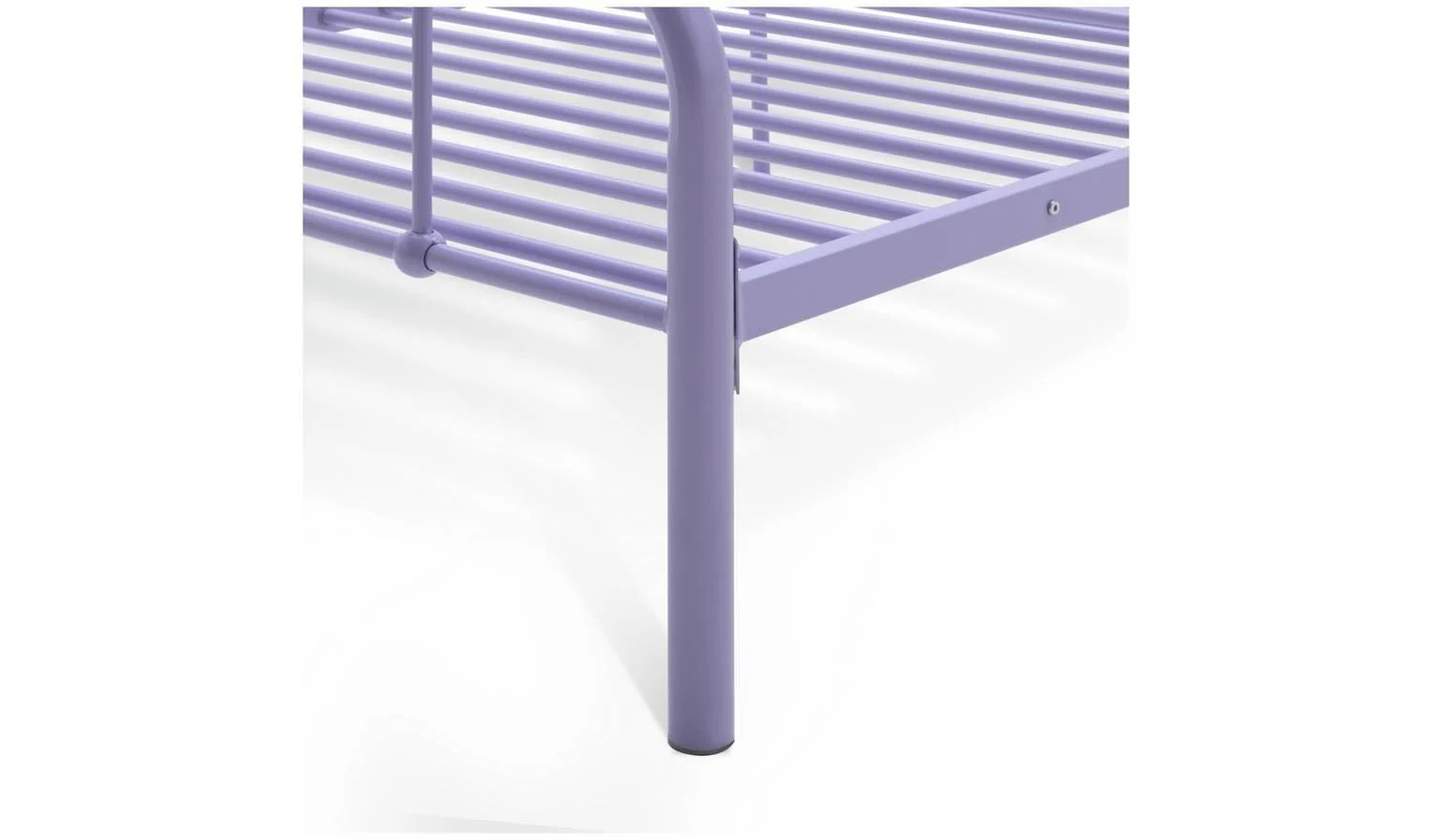 Charlie Single Metal Bed Frame Lilac For Girls Childrens Room - Image 7