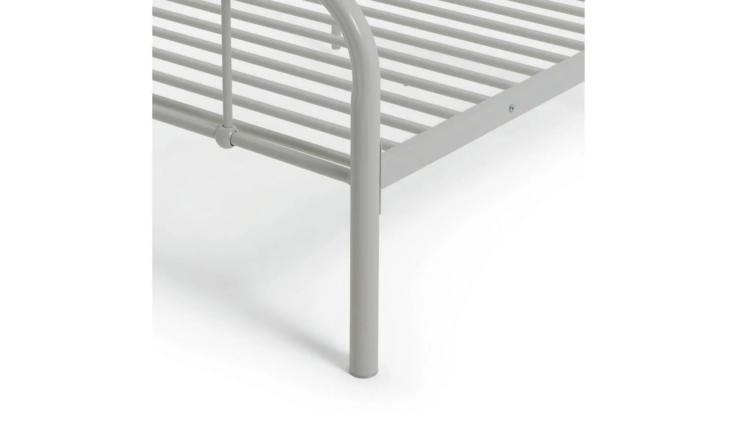 Charlie Single Metal Bed Frame White For Boys Girls Childrens Room - Image 6