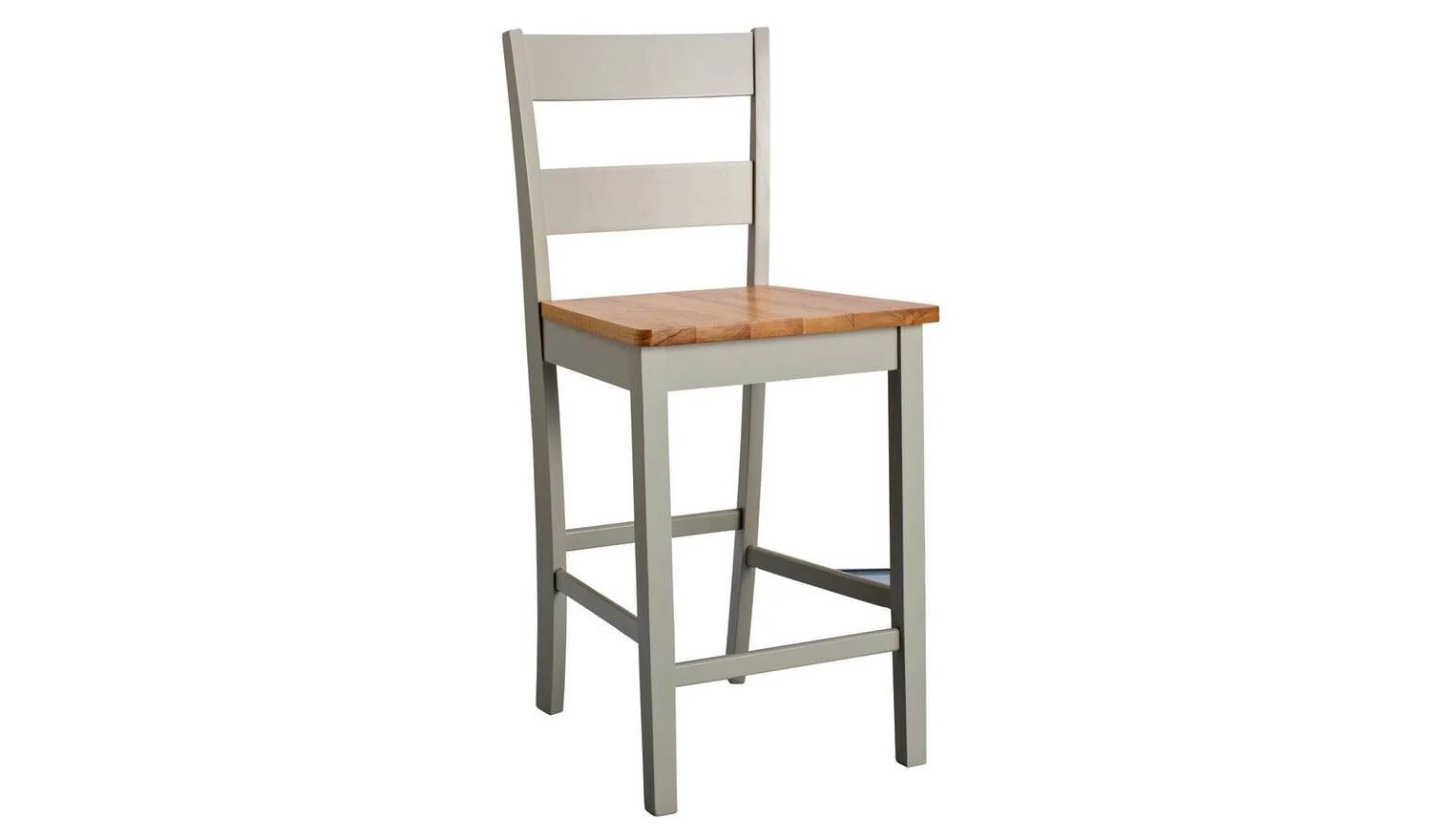 Chicago Oak Grey Bar Table & 2 Grey Chairs For Small Spaces UK - Image 4