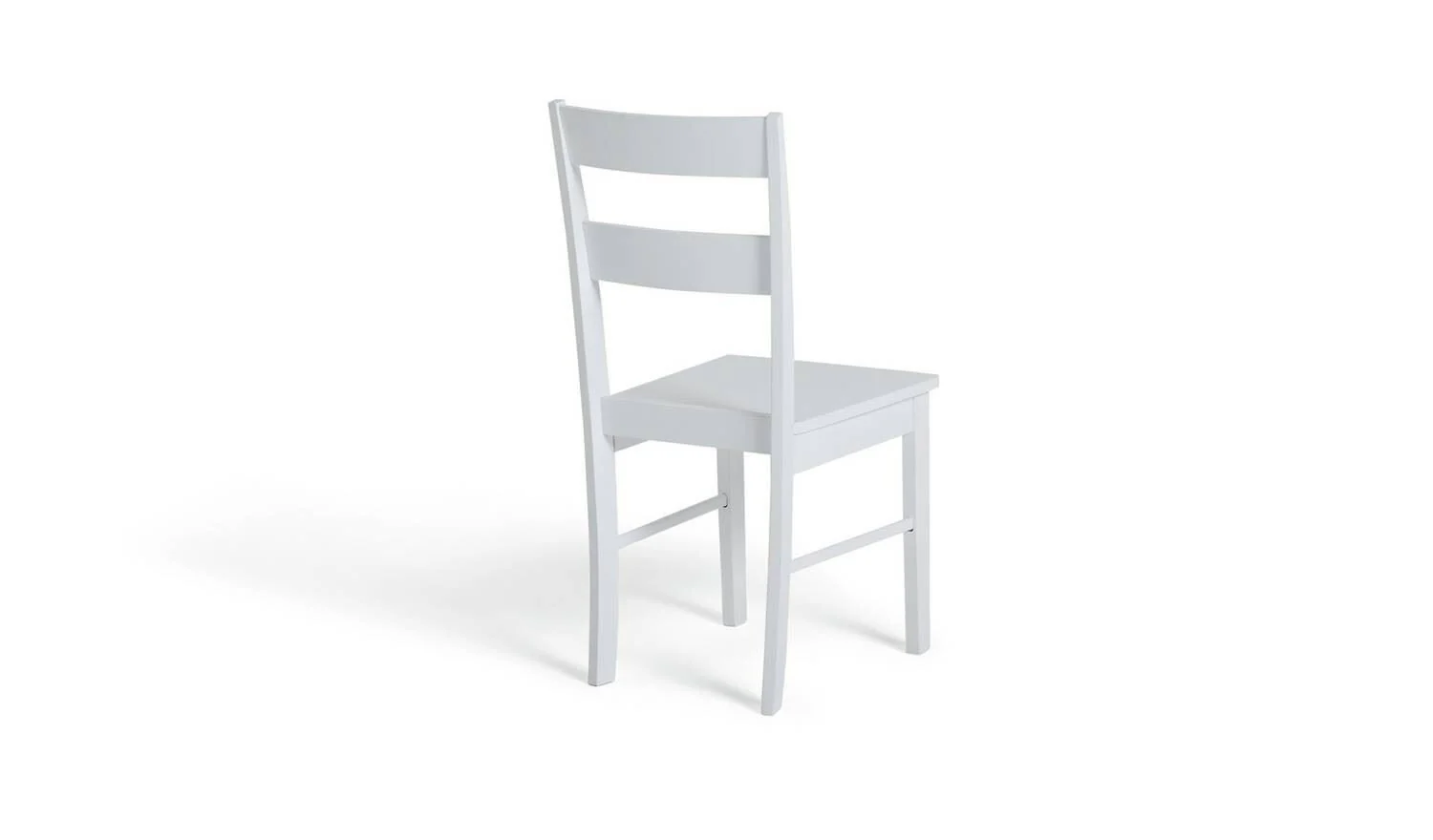 Chicago Pair of Solid Wood Dining Chair - White - Image 3