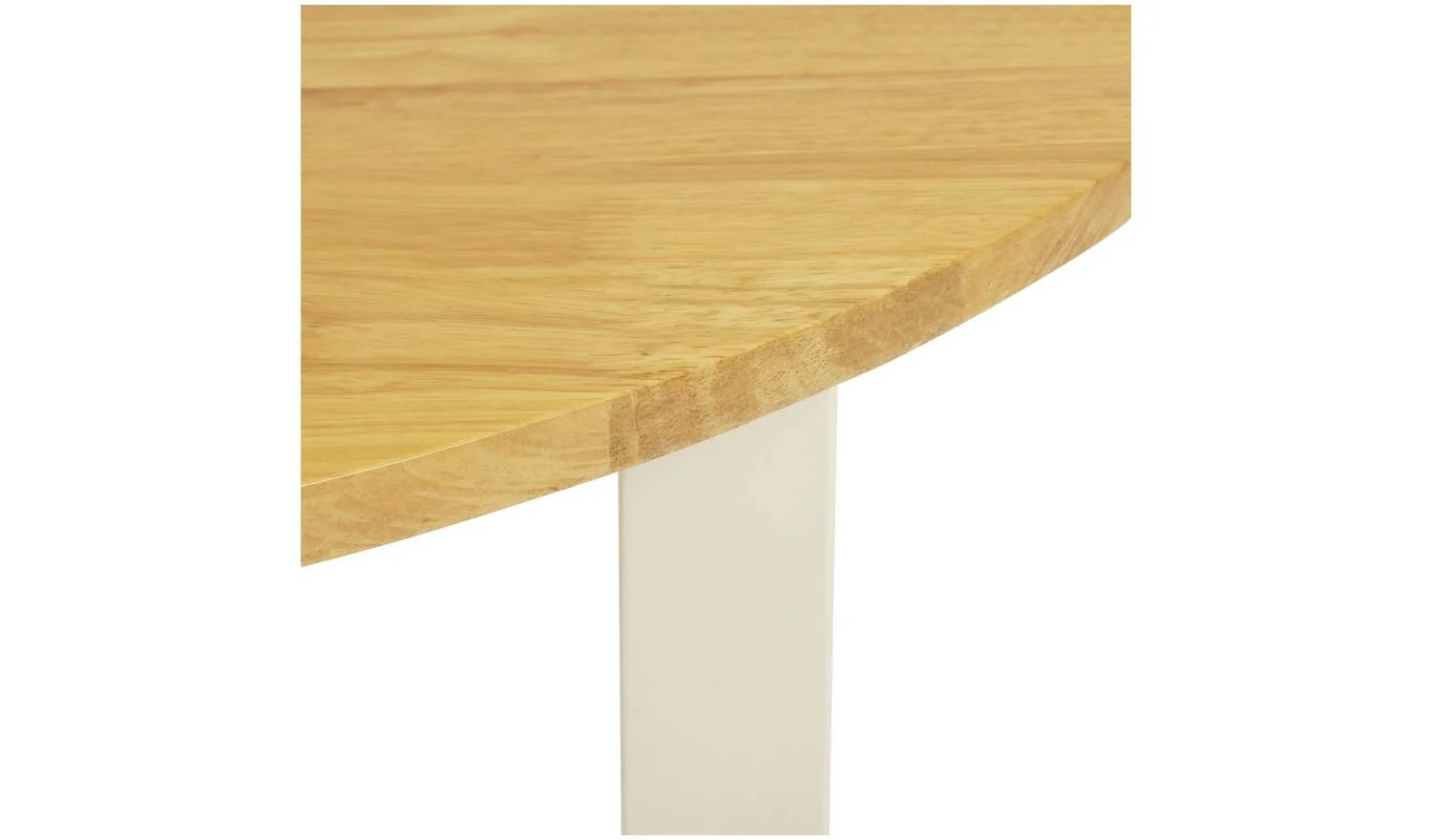 Chicago Solid Wood 2-4 Seater Dining Table Off White Durable Family - Image 3