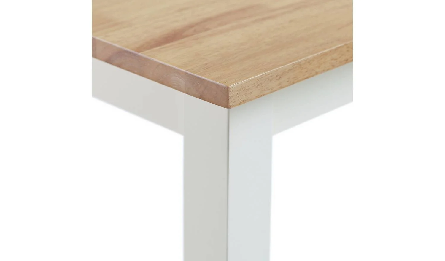 Chicago Solid Wood Dining Table Off White Easy Clean Durable Surface - Image 3