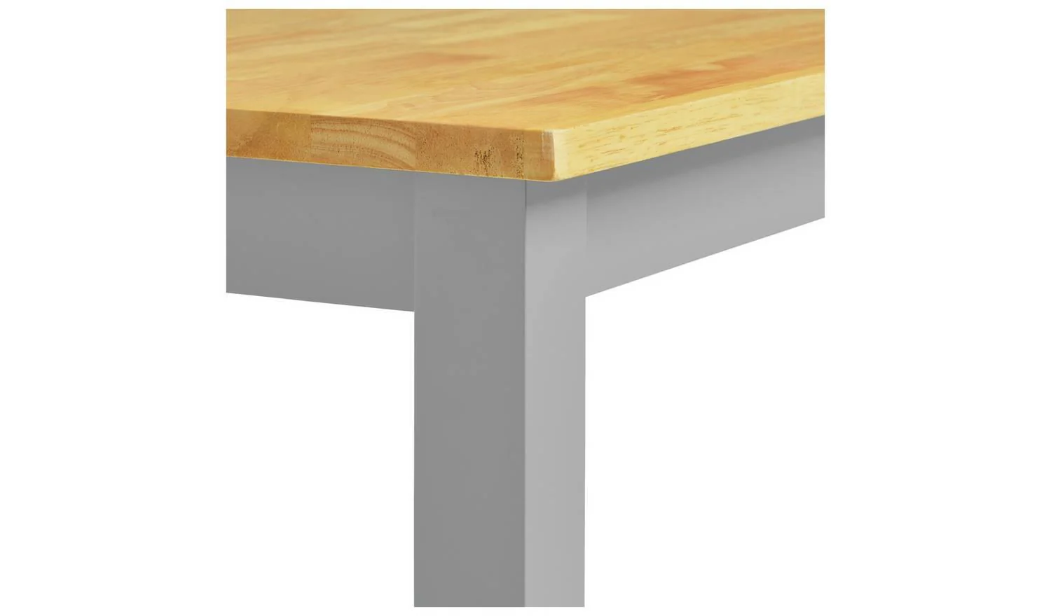Chicago Wooden 4 Seater Dining Table Grey Kitchen Furniture Solid Wood - Image 3