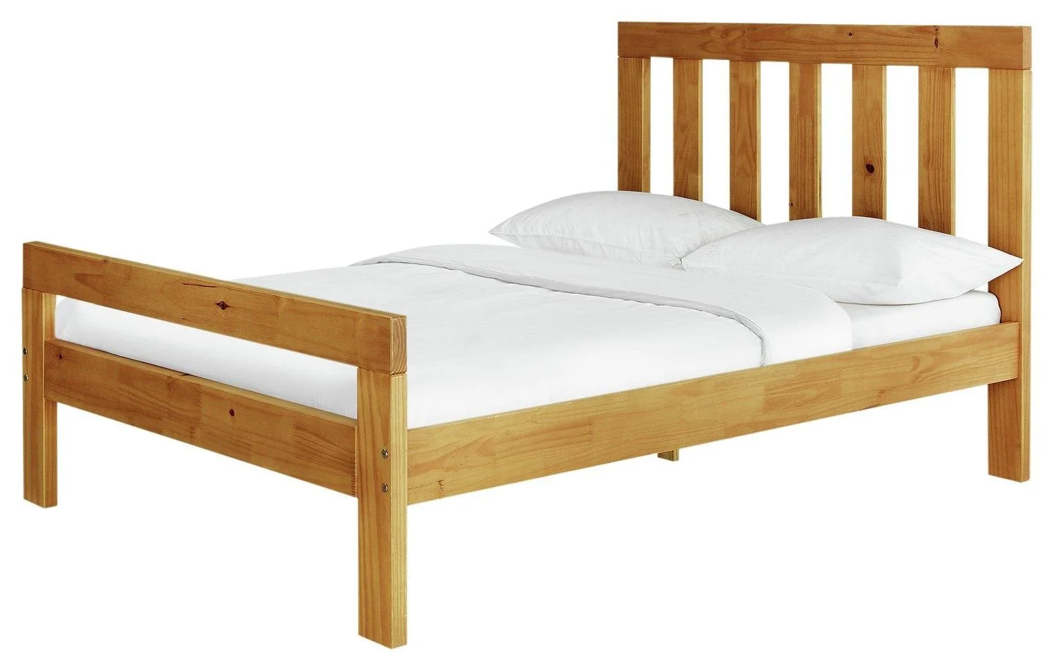 Chile Kingsize Bed Frame Oak Stain Modern Scandinavian Style Bedroom