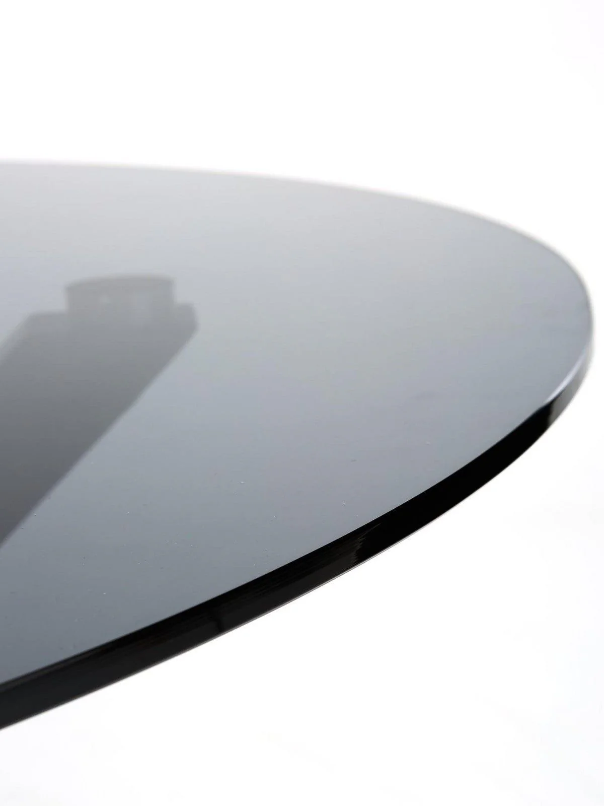 Chopstick 120cm Round Dining Table Black | Glass Top | 4 Seater - Image 4