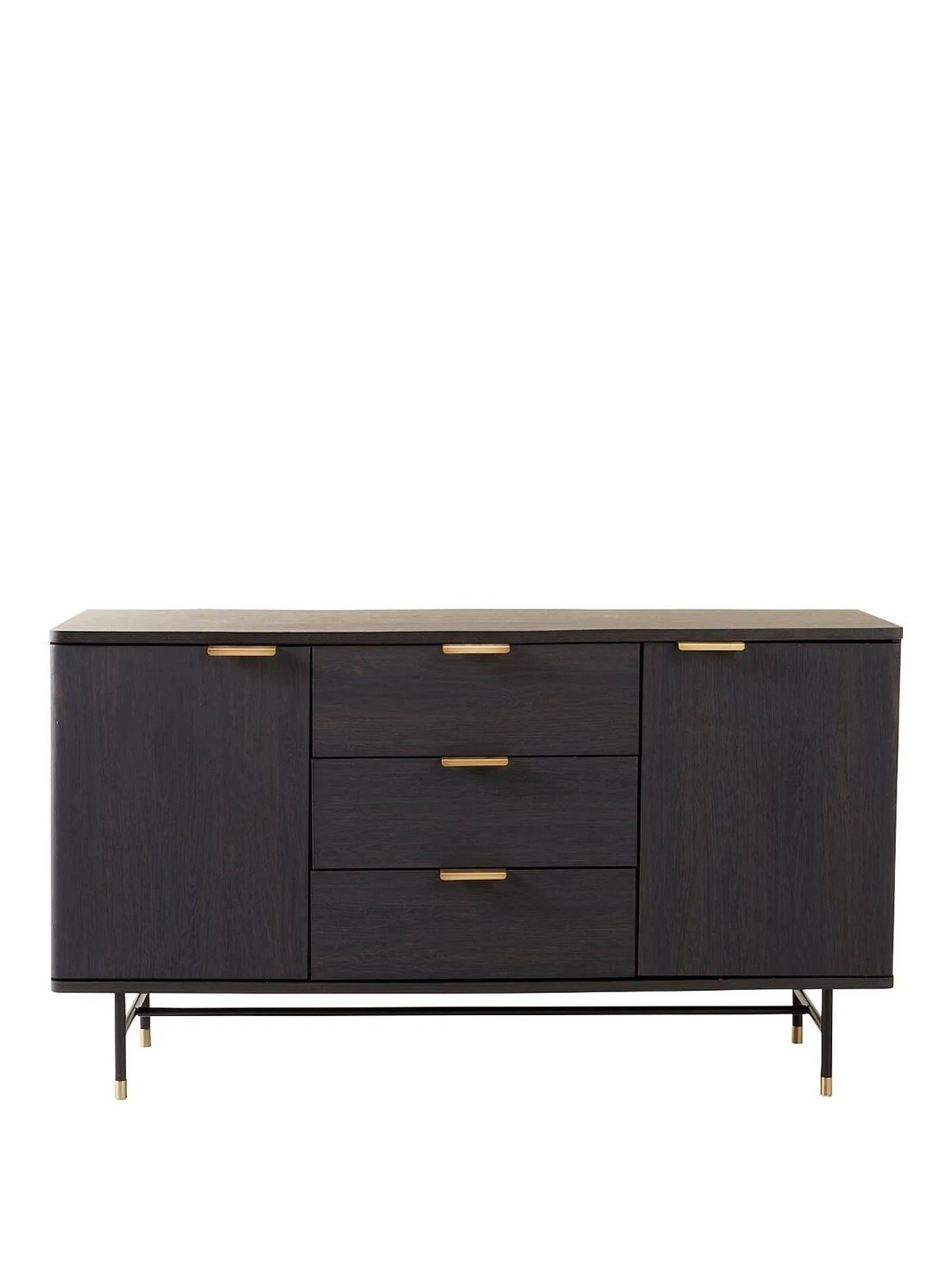 Cooper 2 Door 3 Drawer Sideboard Walnut Modern and Stylish Home Storage - Image 2