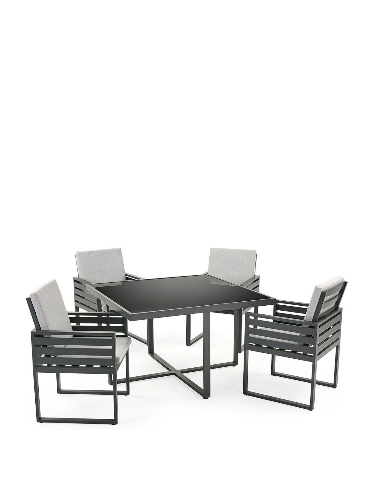 Cuba 4 Seater Cube Set Stylish Comfortable Outdoor Seating - Image 2