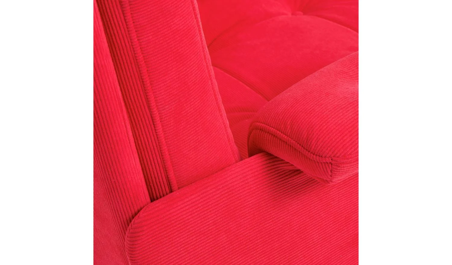 Dawson Fabric Swivel Chair Red Modern Living Room Accent Furniture - Image 5