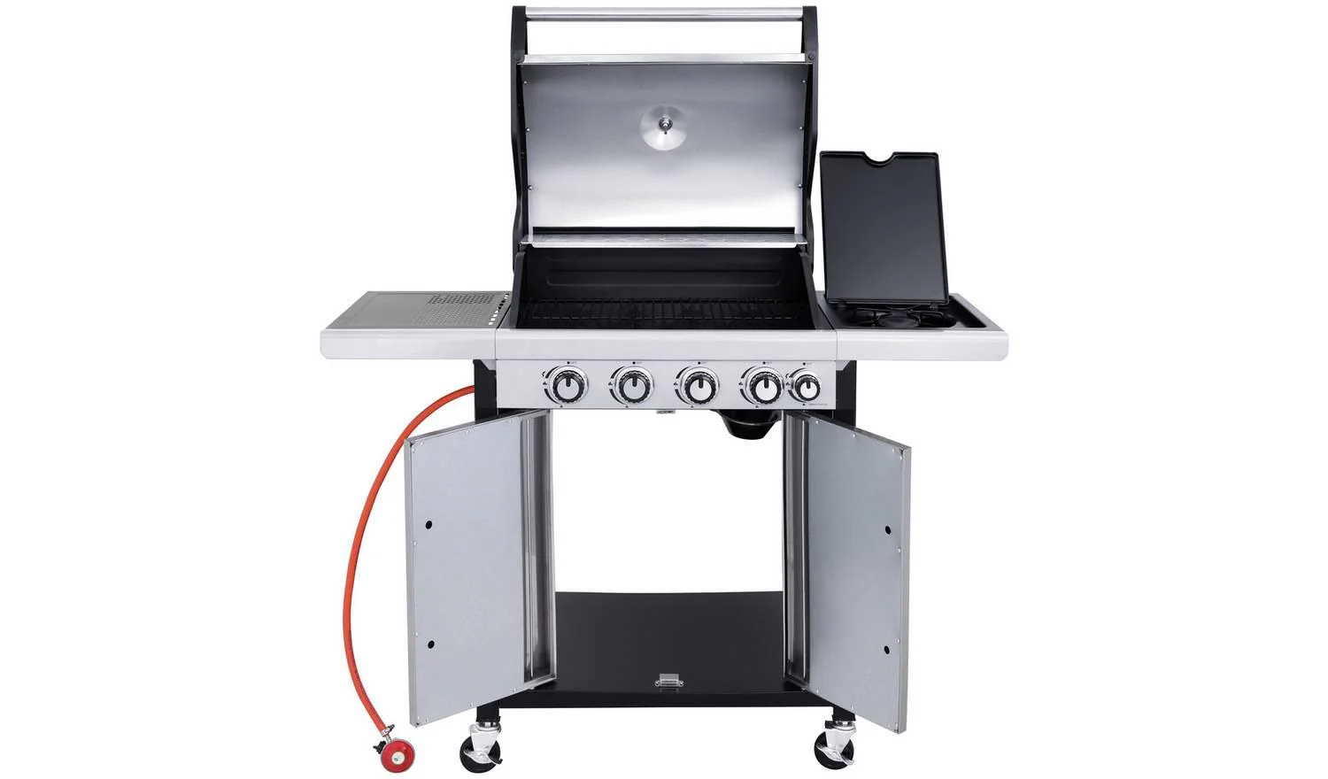 Deluxe 4 Burner Gas BBQ Outdoor Garden Grill Patio Cooking - Image 5