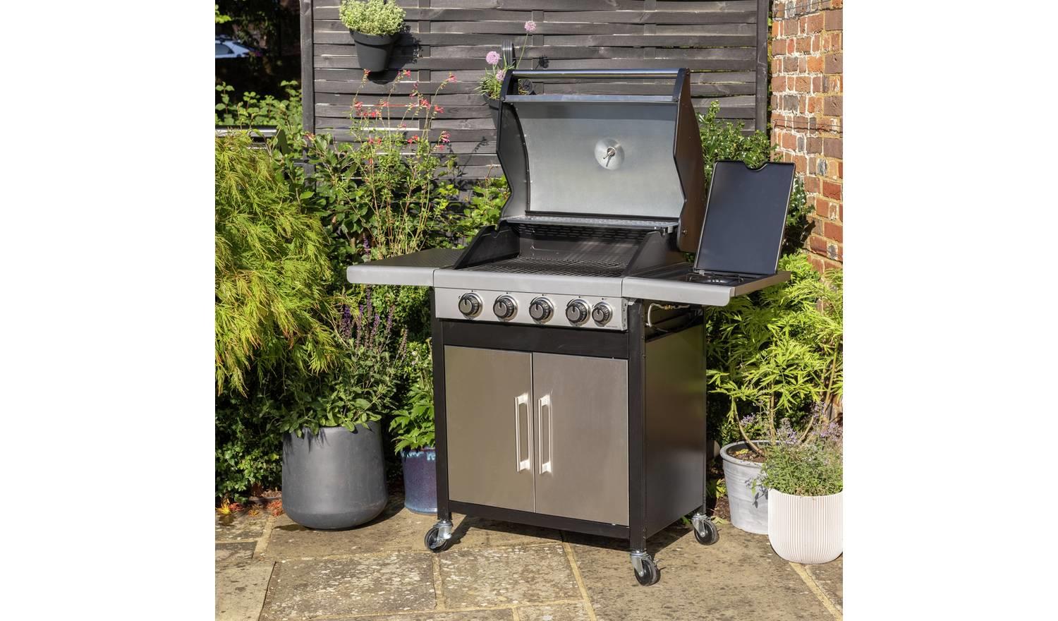 Deluxe 4 Burner Gas BBQ Outdoor Garden Grill Patio Cooking - Image 8