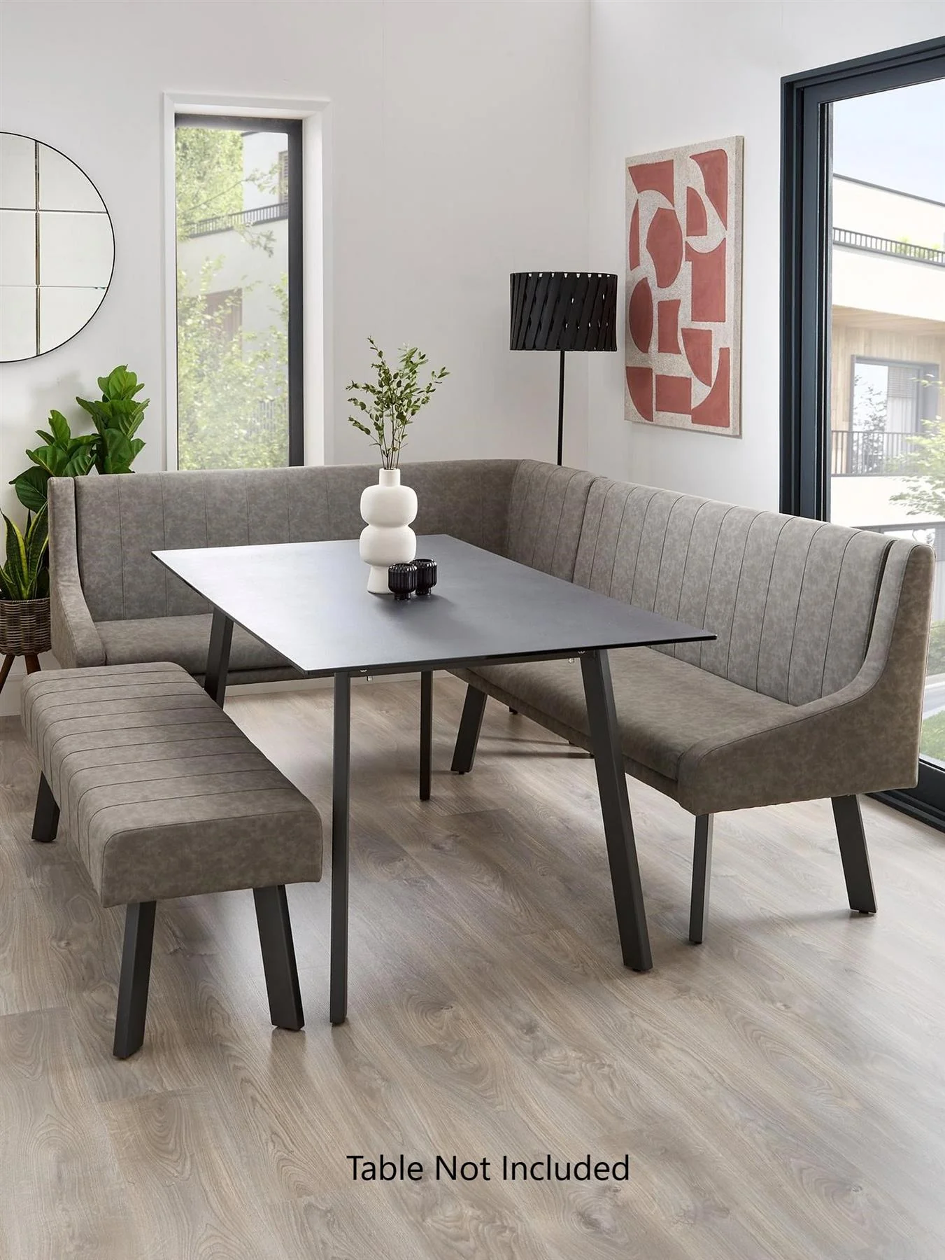 Denver Corner Dining Set ONLY BENCHES Modern Furniture UK