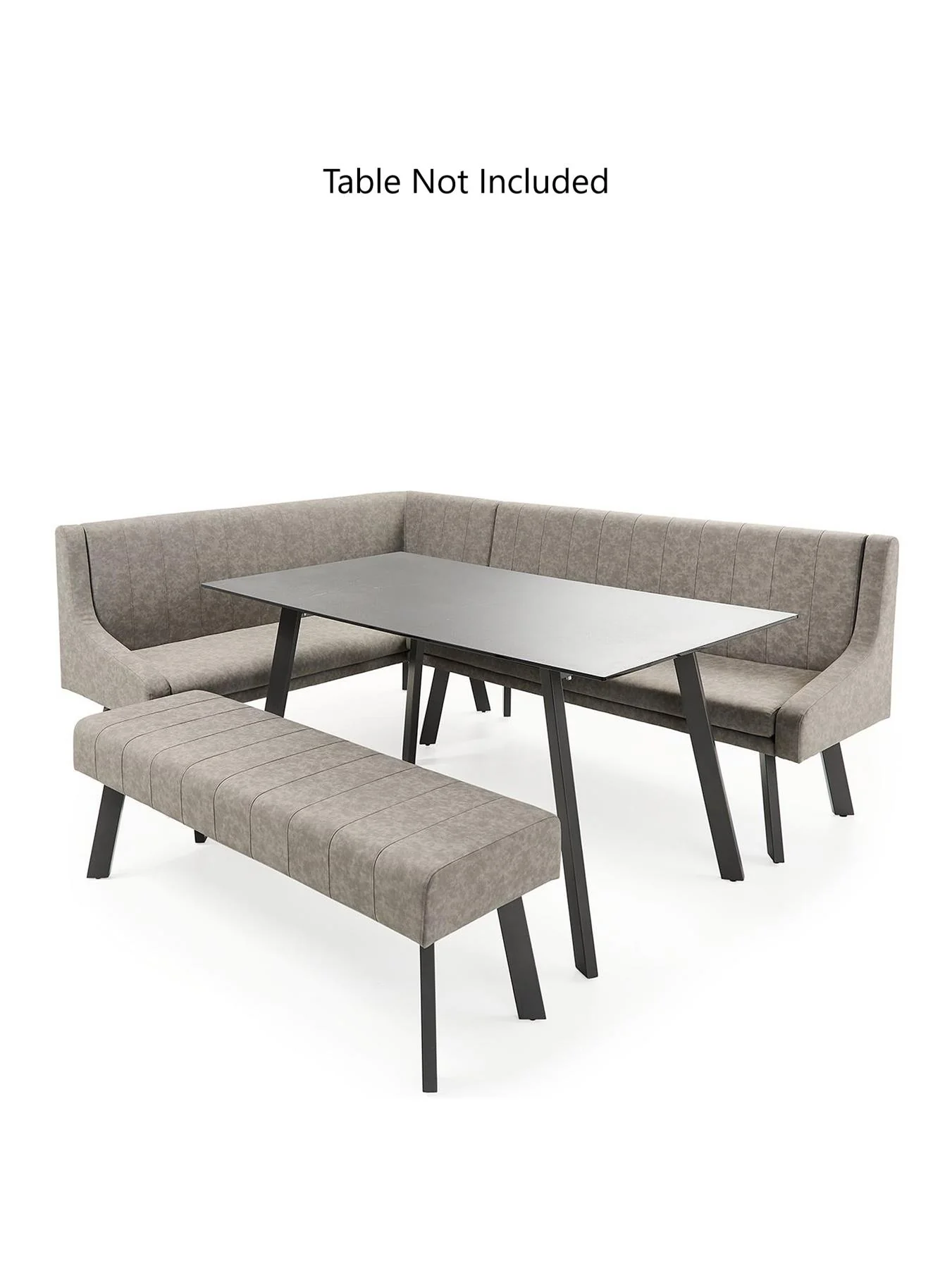 Denver Corner Dining Set ONLY BENCHES Modern Furniture UK - Image 3