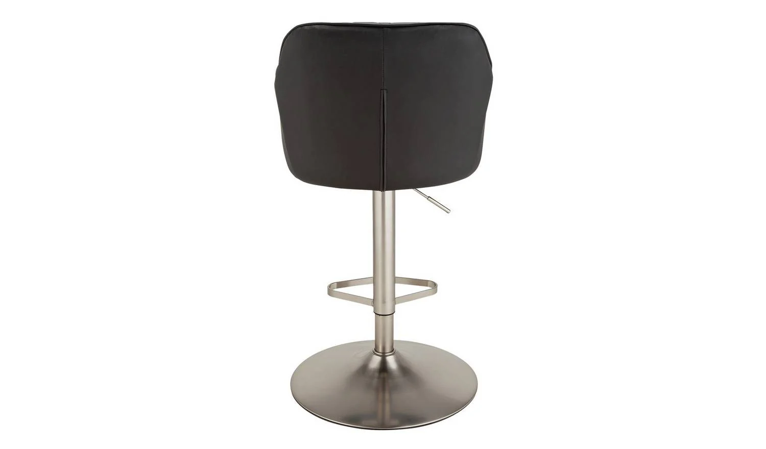 Ellington Quilted Faux Leather Bar Stool Black Modern Design - Image 3