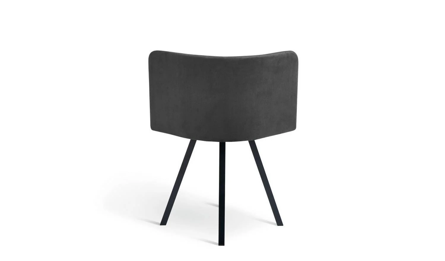 Elsie Black Dining Table & 4 Charcoal Chairs Modern Kitchen Furniture Set - Image 8