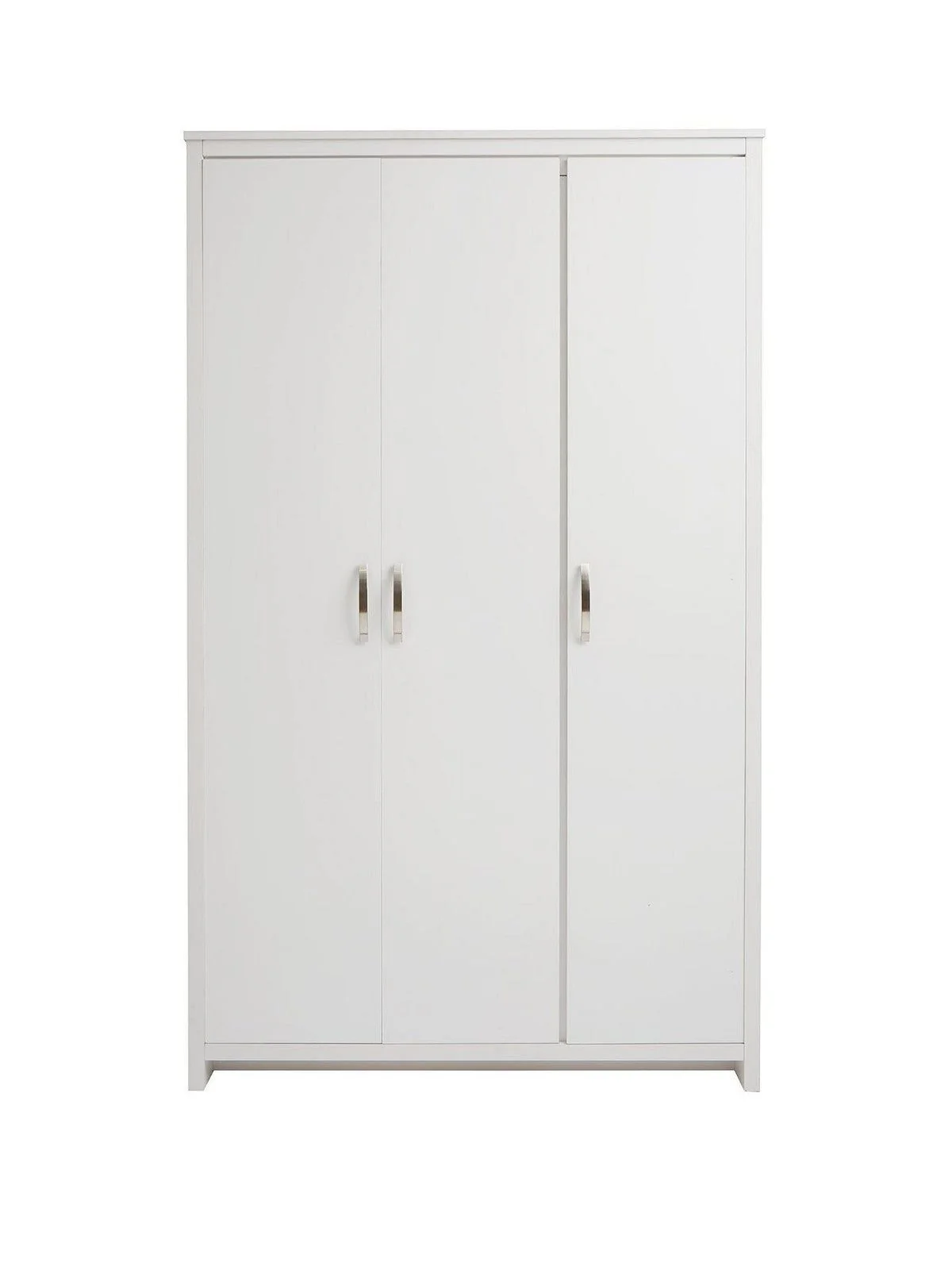 Ely 3 Door Wardrobe White | Modern Storage with Multi-Rail Interior | Bedroom - Image 2