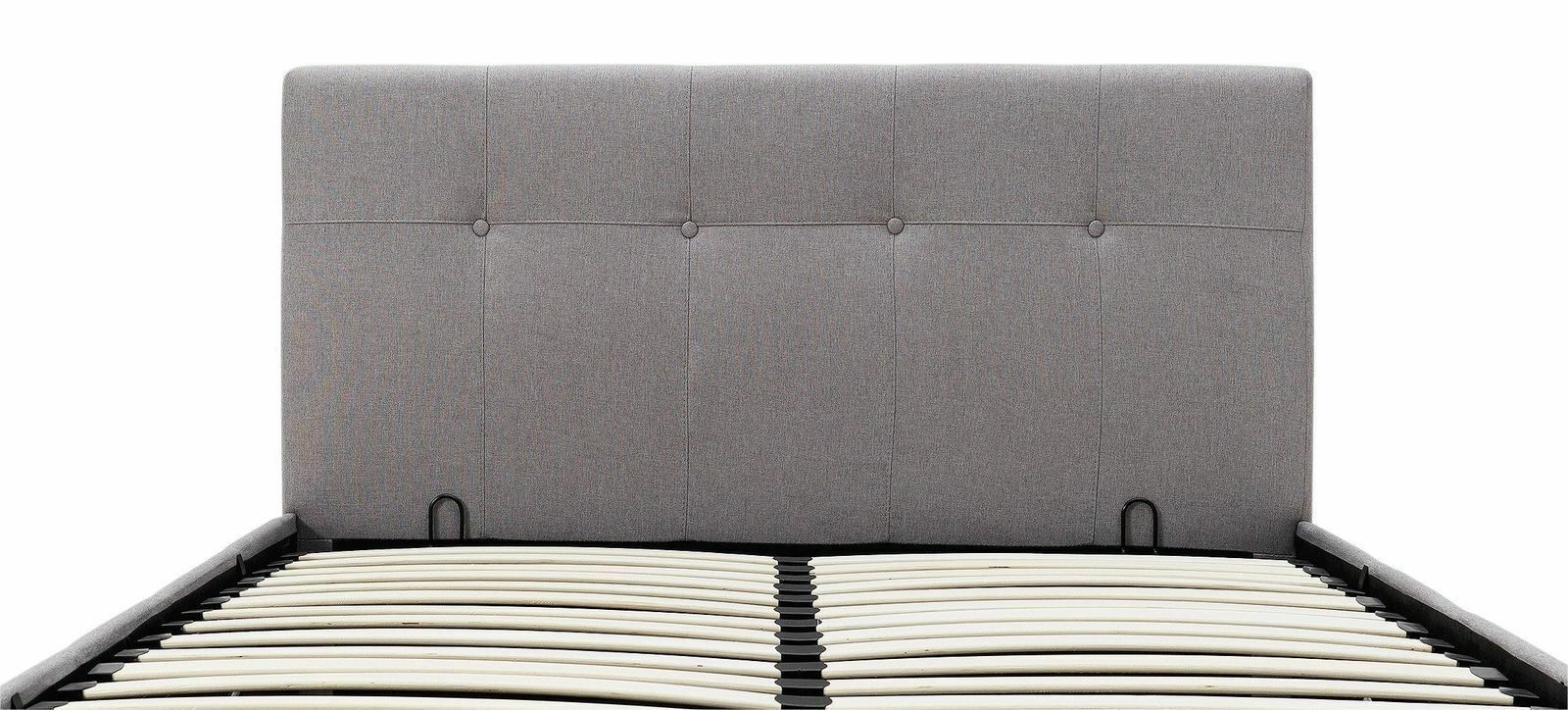 Eros Double Ottoman Bed Frame Grey with Lift-Up Storage for Bedrooms - Image 10