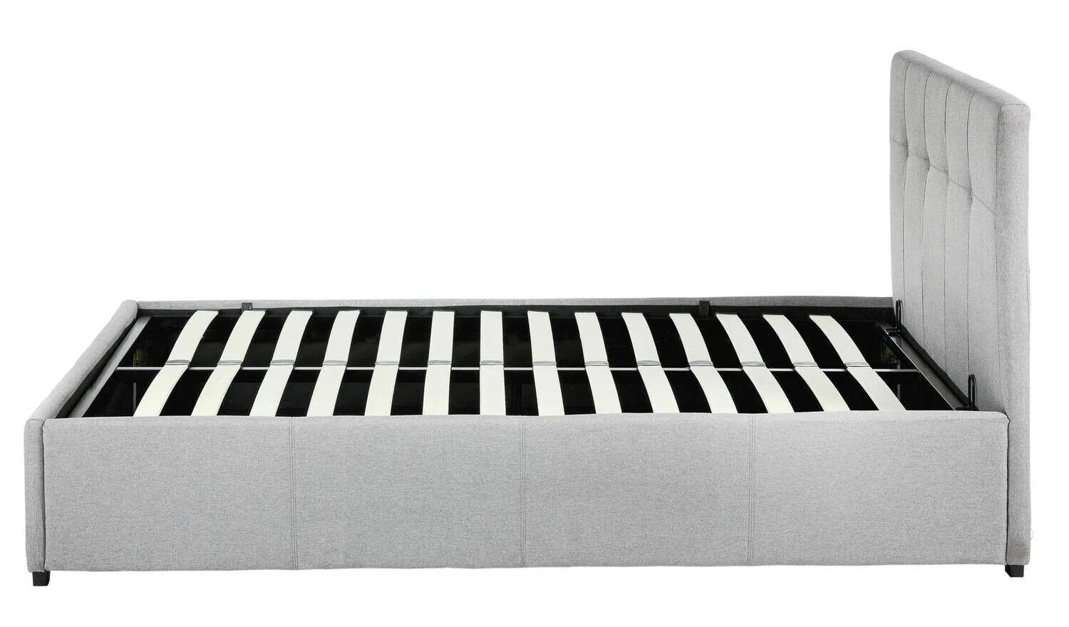 Eros Kingsize End Opening Ottoman Bed Frame Grey Spacious Storage Bed - Image 5