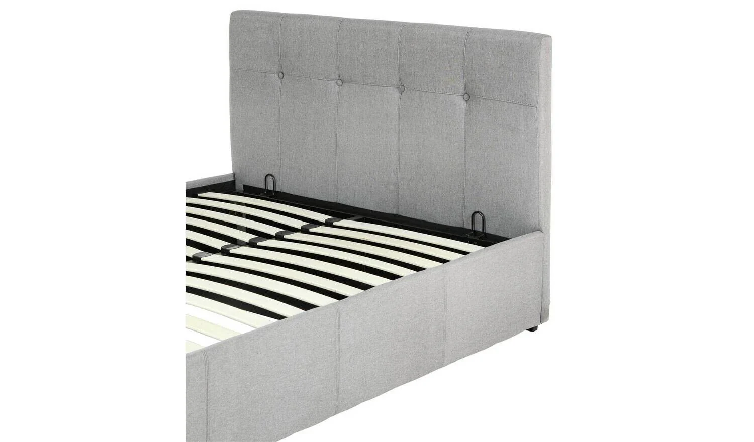 Eros Kingsize End Opening Ottoman Bed Frame Grey Spacious Storage Bed - Image 6