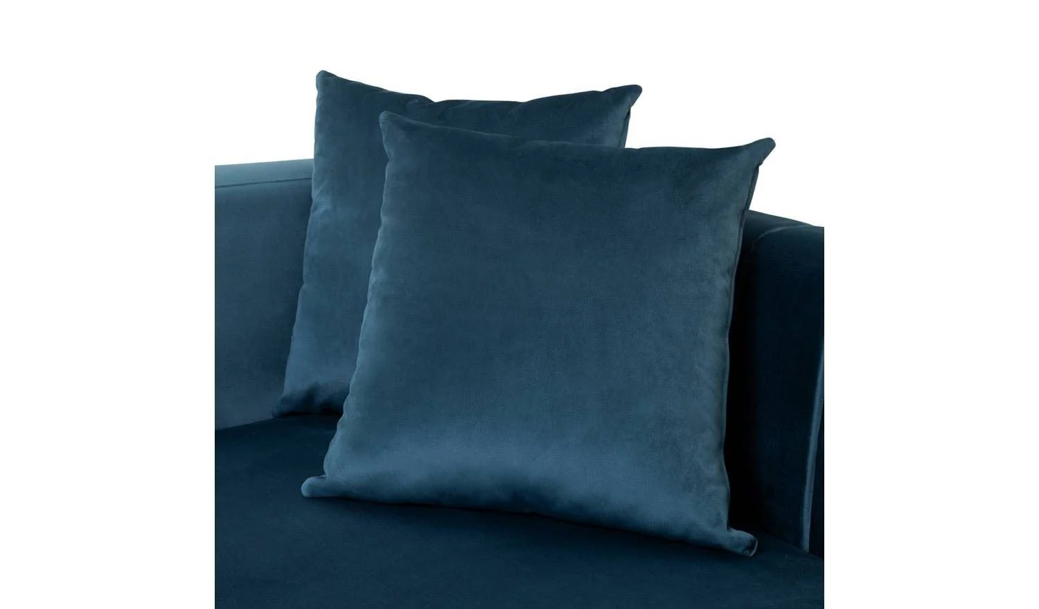 Everly Velvet 2 Seater Sofa Blue Compact Living Room - Image 9
