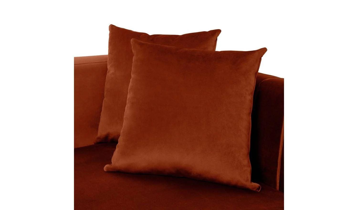 Everly Velvet 2 Seater Sofa Burnt Orange Compact Living Room - Image 9
